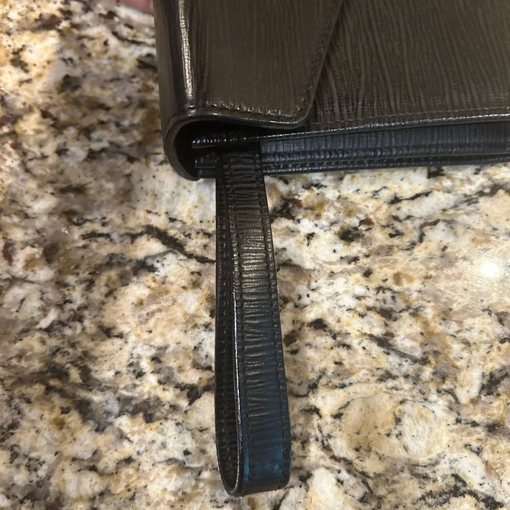 Gianne Versace Black Clutch with Gold Accents with coa - Picture 7 of 12